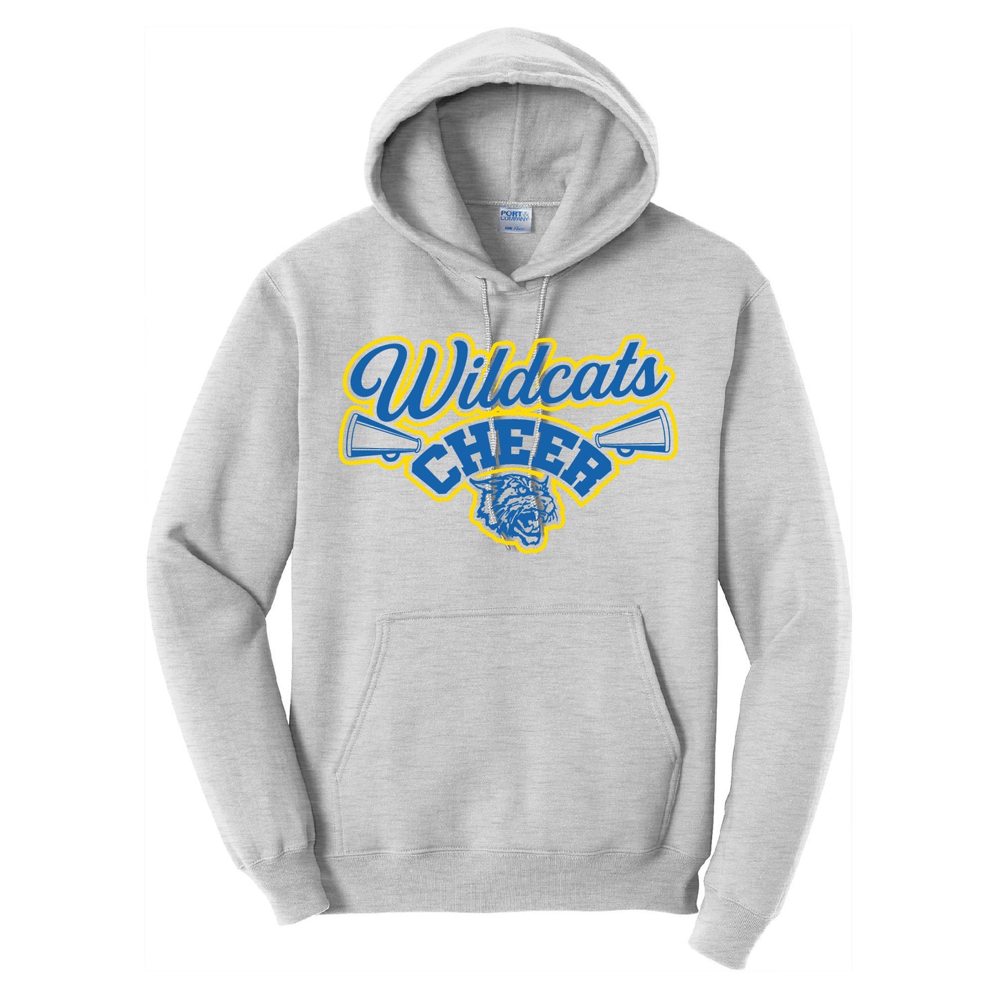 WILDCATS Cheer Port & Company Core Fleece Pullover Hooded Sweatshirt