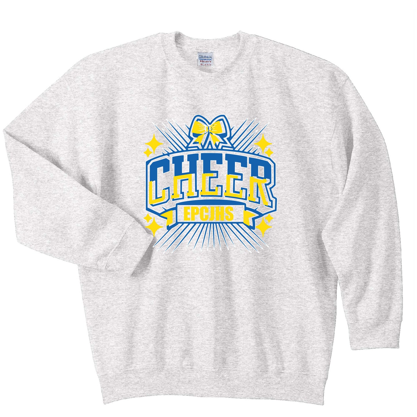 Cheer Bow Gildan Heavy Blend Crewneck Sweatshirt