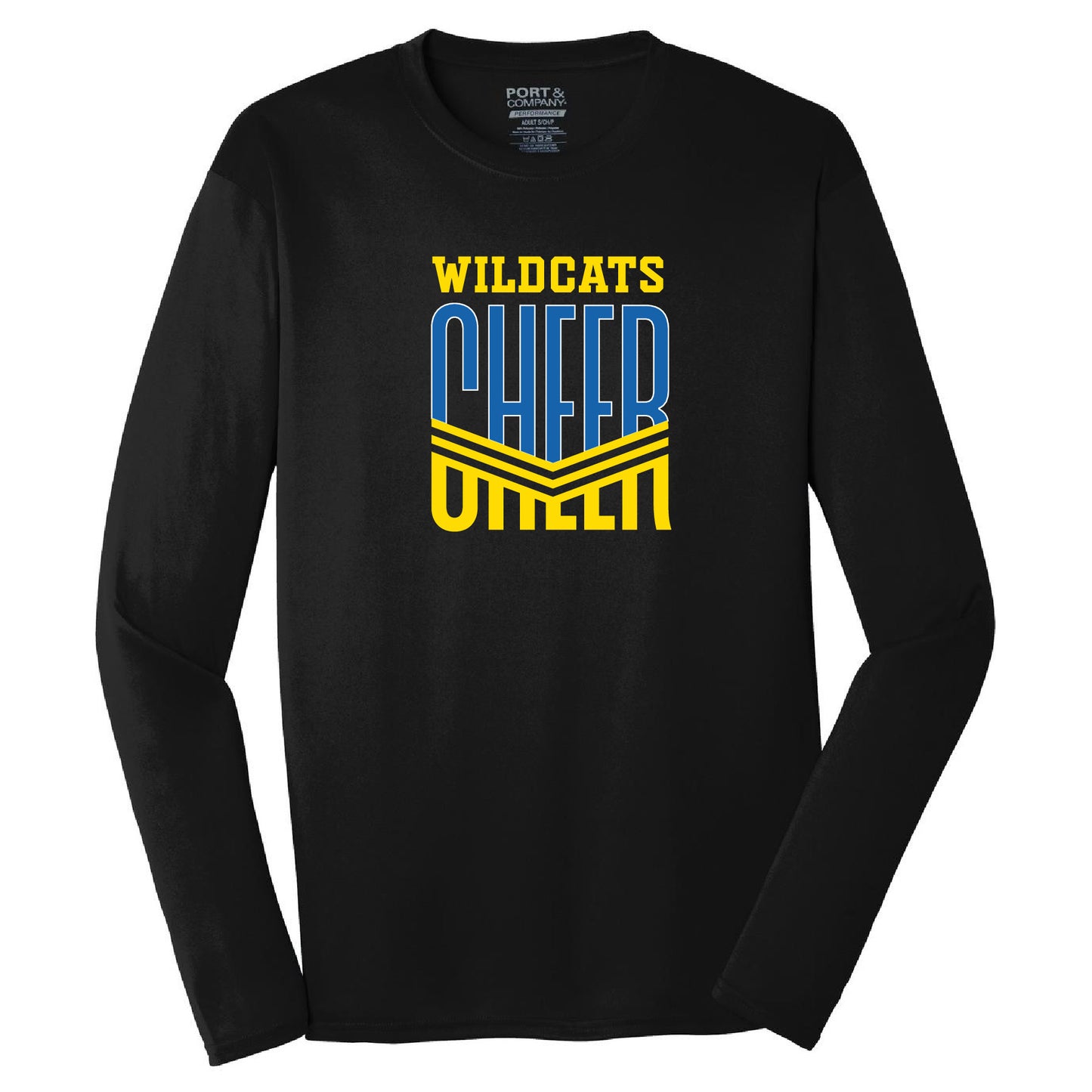 Wildcats Cheer Port & Company Long Sleeve Performance