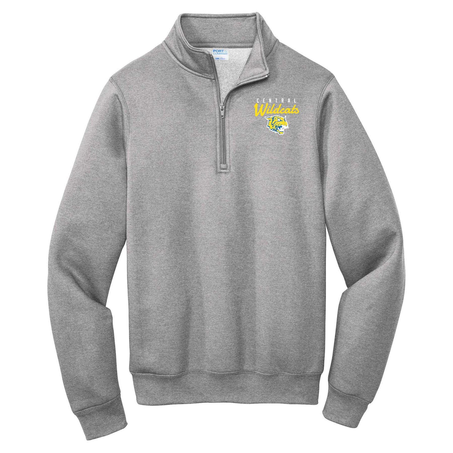 The "Wildcat" Port & Company Core Fleece 1/4-Zip Pullover Sweatshirt