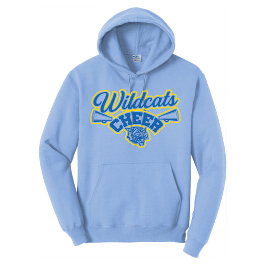 WILDCATS Cheer Port & Company Core Fleece Pullover Hooded Sweatshirt
