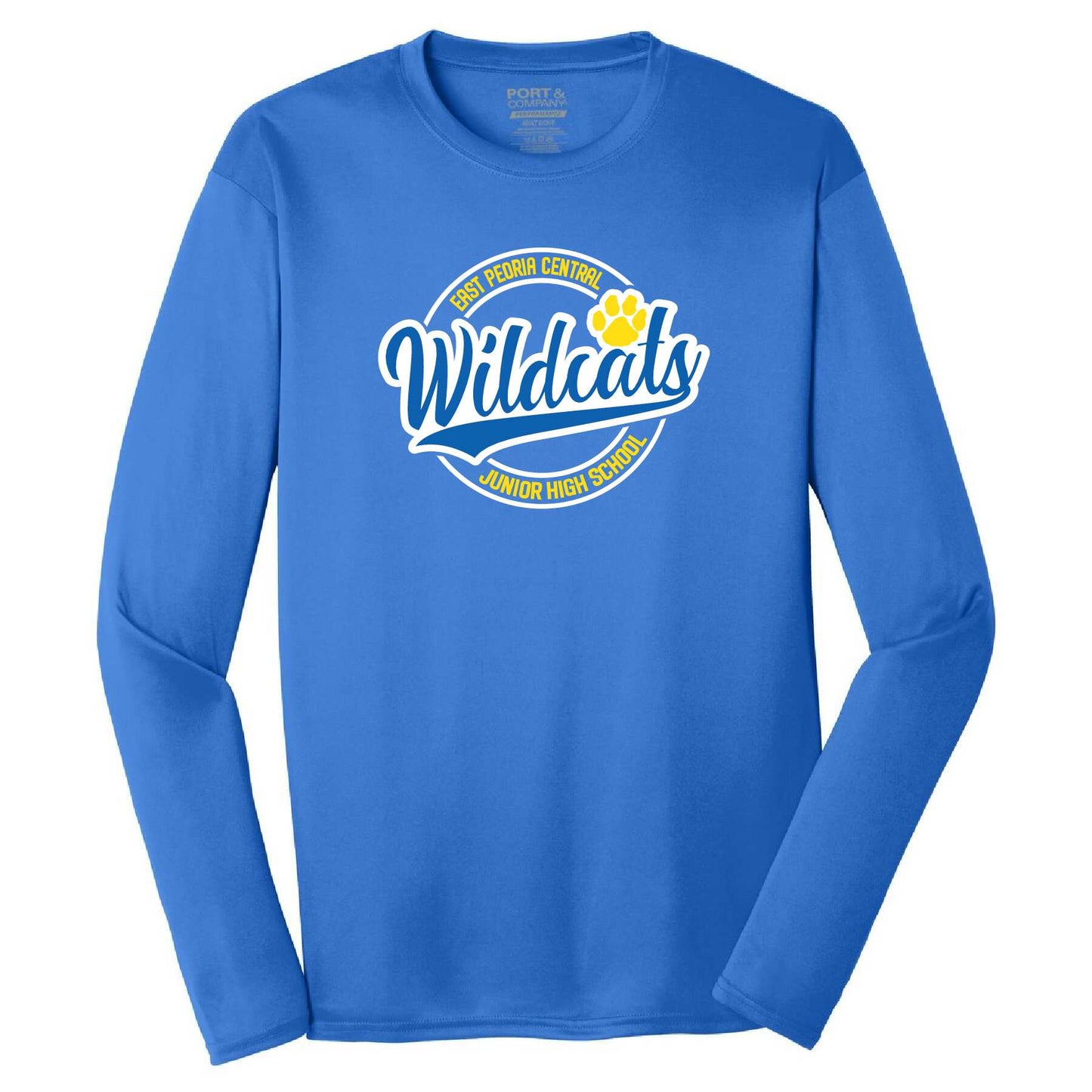 Wildcats Port & Company Youth Long Sleeve Performance