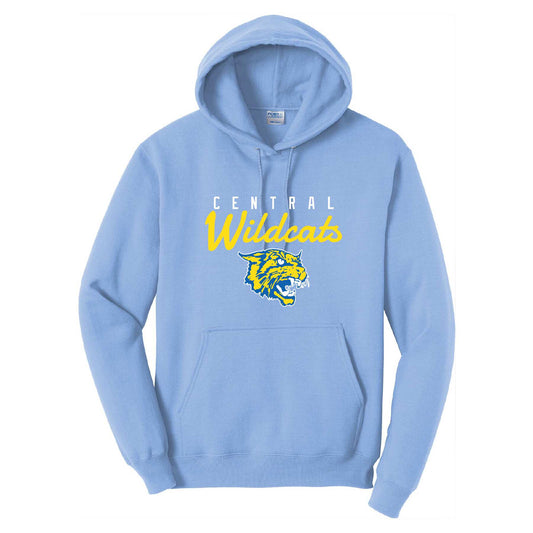The "Wildcat" Port & Company Core Fleece Pullover Hooded Sweatshirt