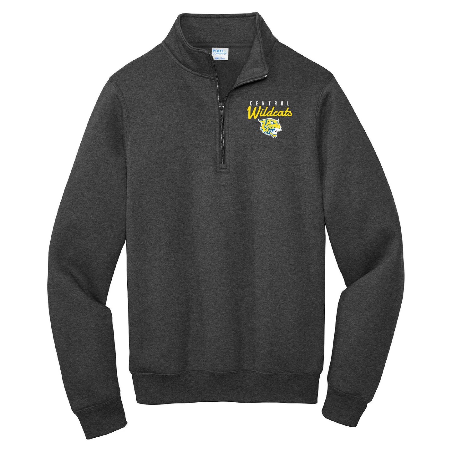 The "Wildcat" Port & Company Core Fleece 1/4-Zip Pullover Sweatshirt
