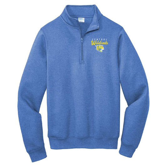 The "Wildcat" Port & Company Core Fleece 1/4-Zip Pullover Sweatshirt